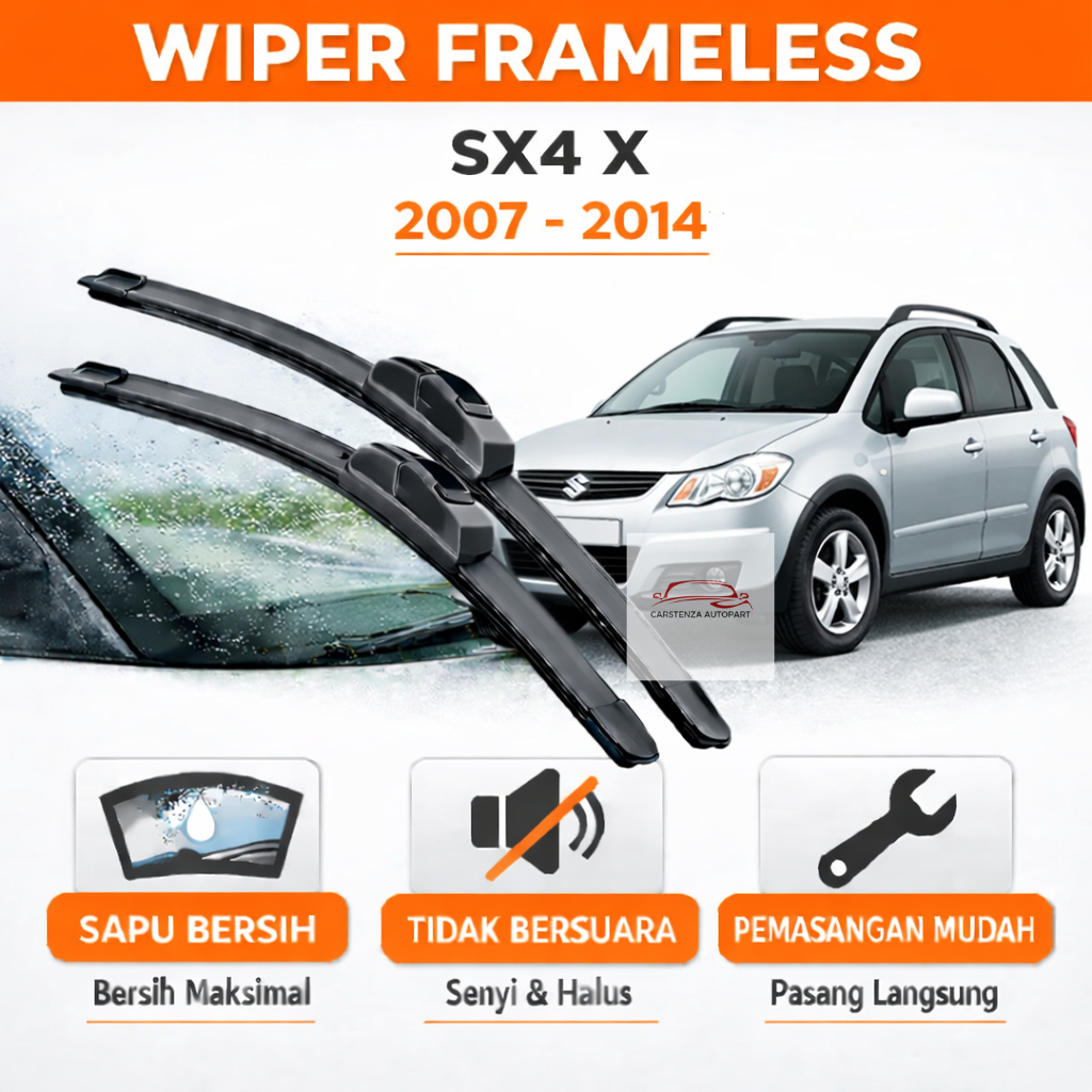 Wiper Frameless Sx4 X Over Wiper Sx4 1 Set Sepasang