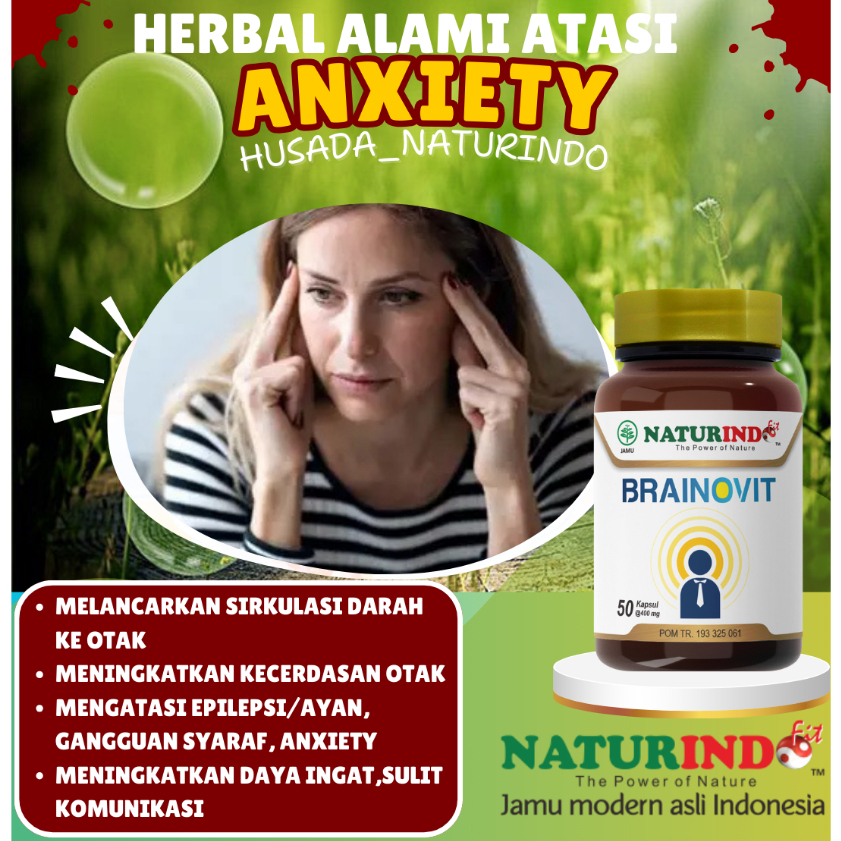 Brainovit Obat Stres Cemas Berlebihan Anxiety Obat Penenang Depresi Anti Depresan Alami