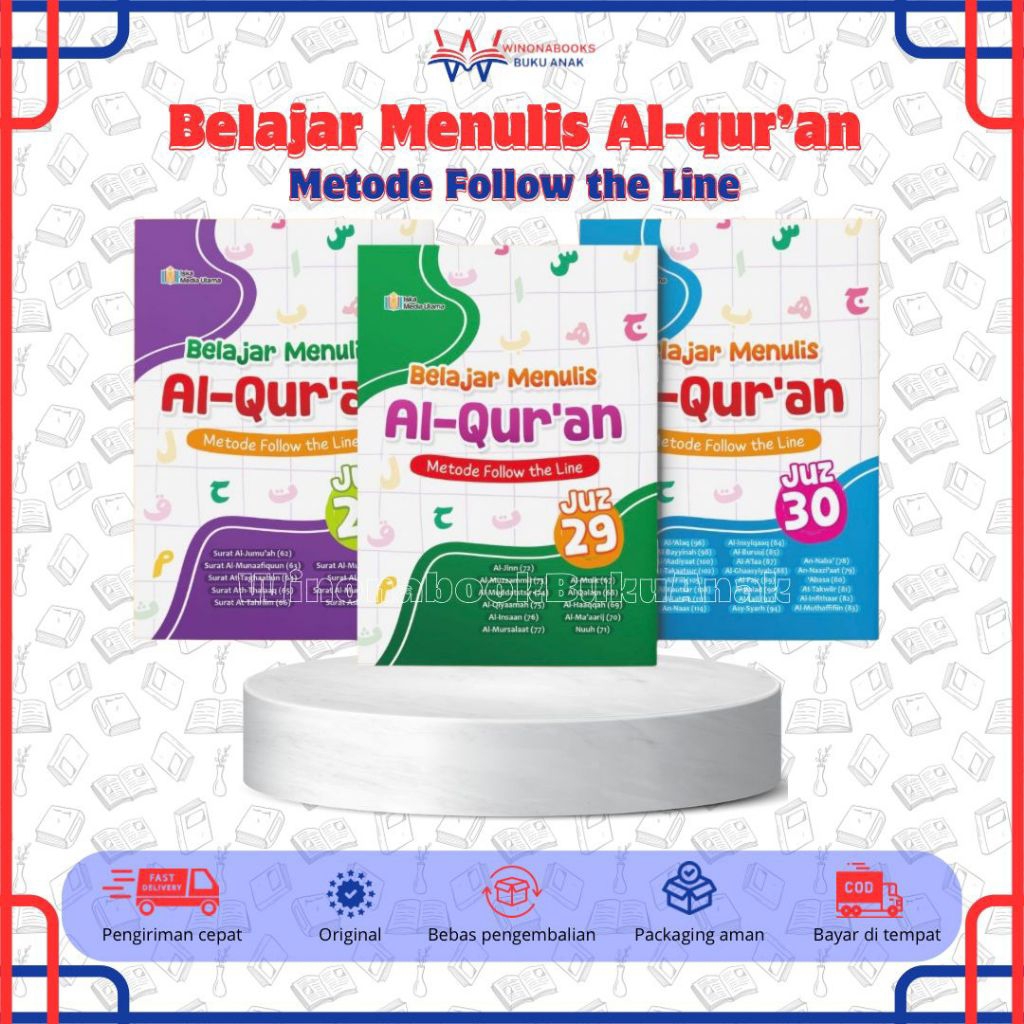 Belajar Menulis Al-Qur'an Metode Follow the Line: ajarkan si kecil menulis Al-Qur'an dengan lebih se