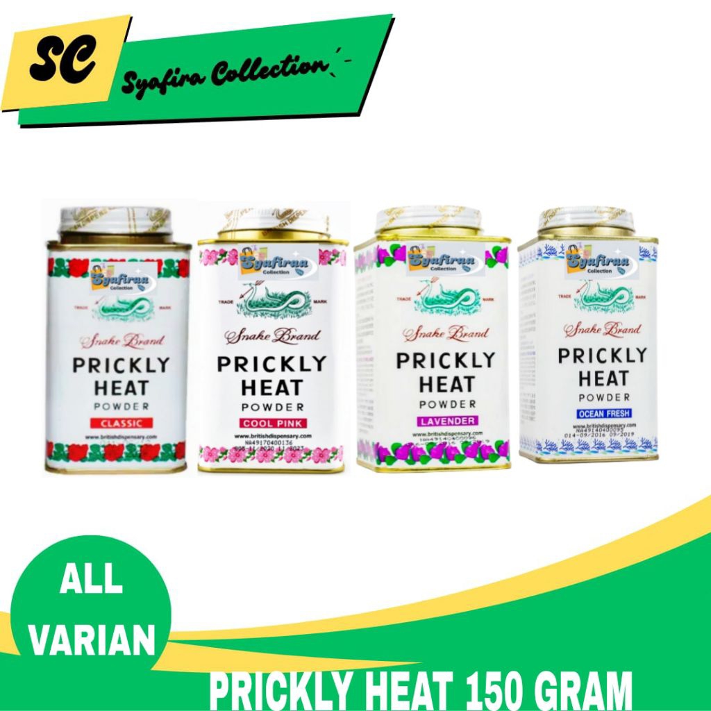 Prickly Heat 150gr / Bedak Cap Ular - Bedak Gatal & Biang Keringat