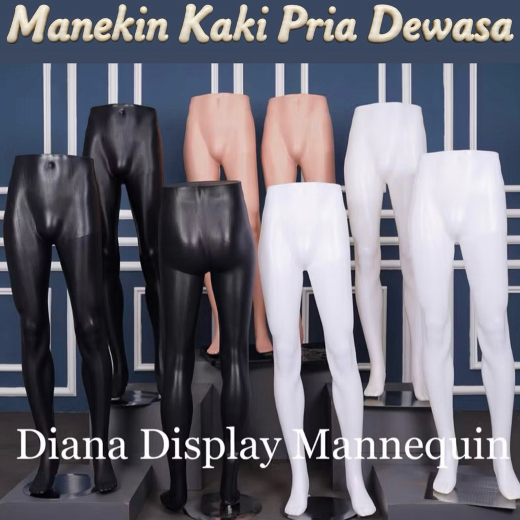 MANEKIN KAKI PRIA DEWASA PLASTIK - PATUNG KAKI PRIA DEWASA DISPLAY CELANA PANJANG - JEANS - CELANA