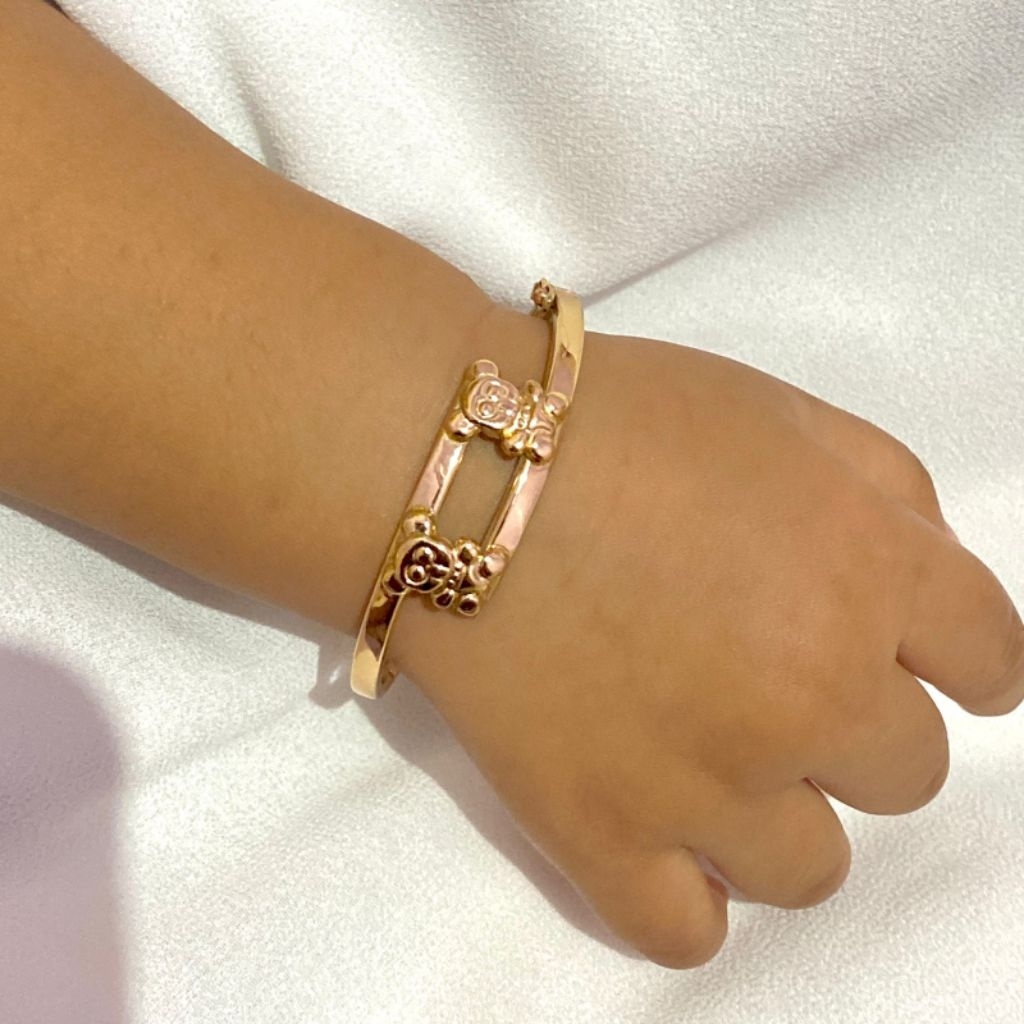 gelang bayi/anak balita boneka swasa lapis emas