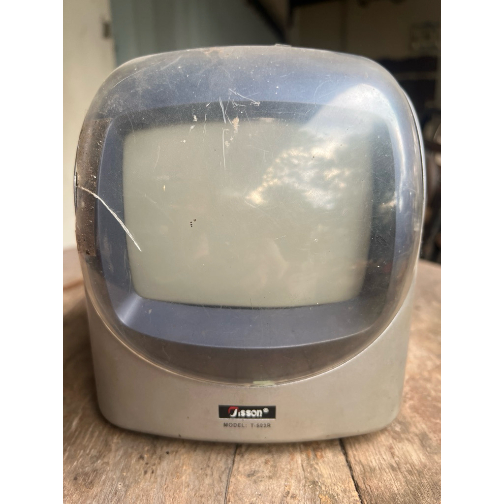 Black and White Personal Television 5.5 Inch / TV / Televisi Mini dengan Radio (AM / FM // VL / VH /