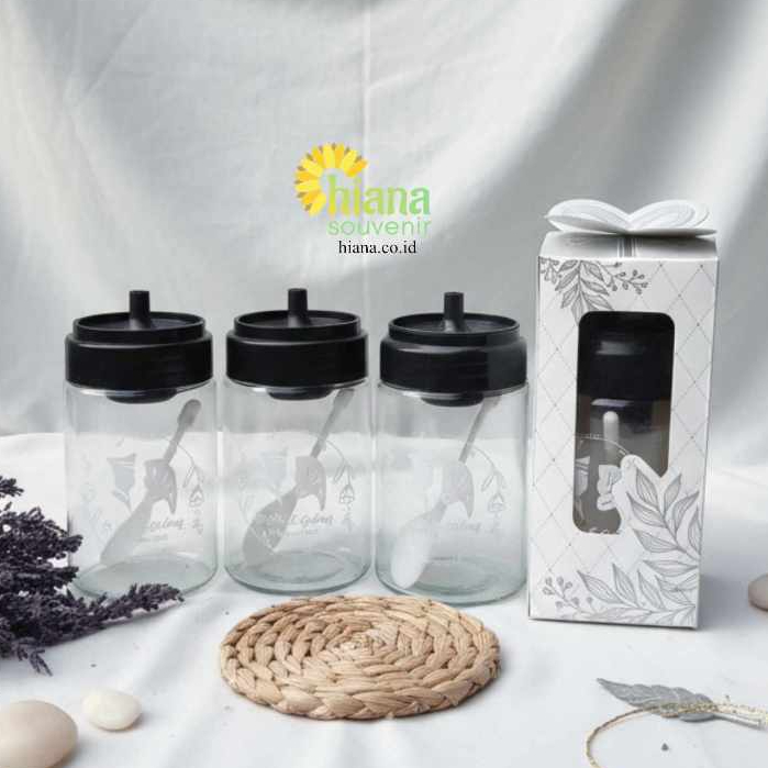 Souvenir Mugjar Kaca Tempat Lada Garam Merica