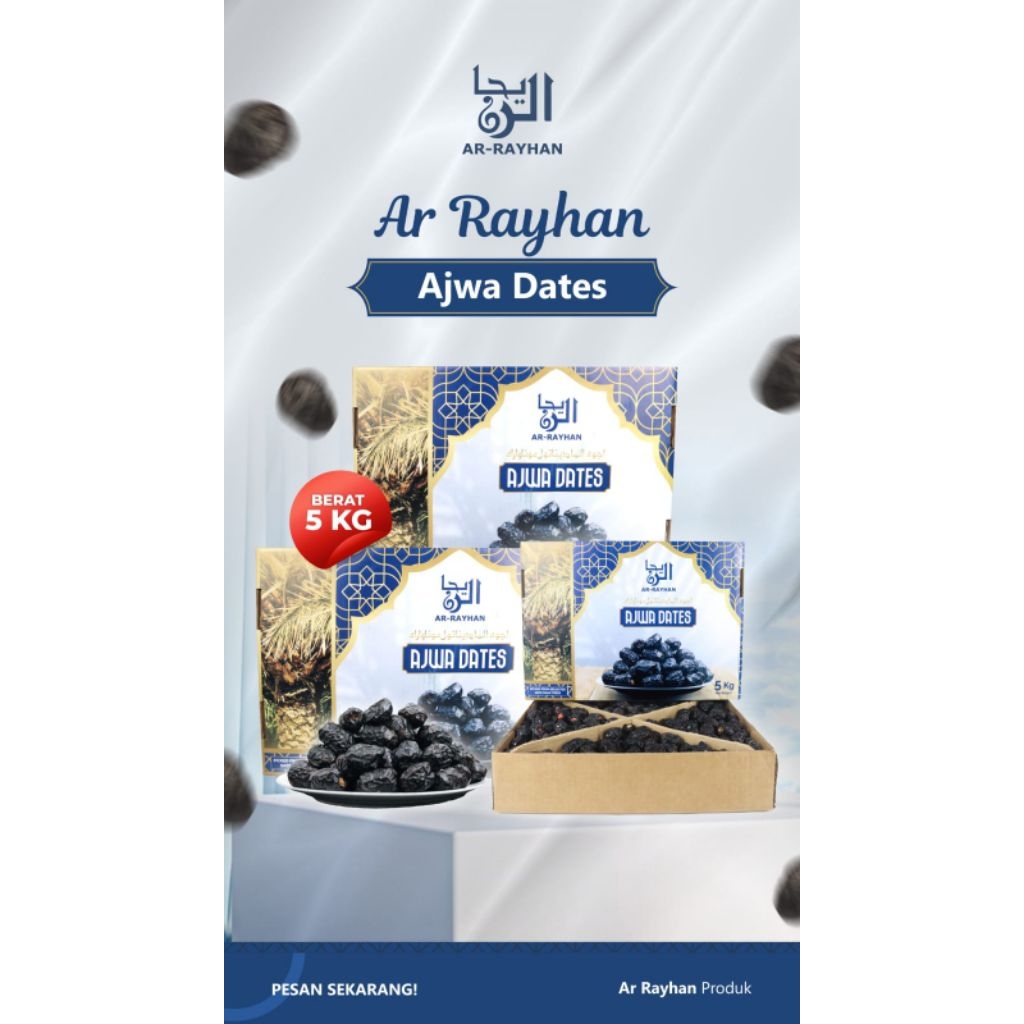 Ajwa Madinah 5kg / Ajwa 5kg saudi /Menu berbuka puasa