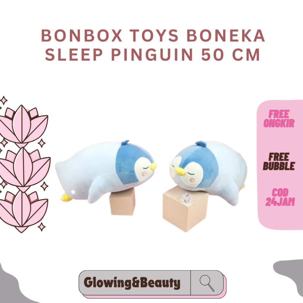 BONBOX Boneka Lazy Pinguin Lucu Plush Toy Miniso