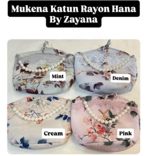 Mukena Katun Rayon Hana by Zayana