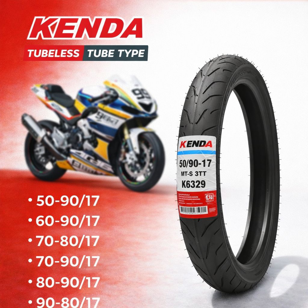 BAN KENDA CACING TUBELES & TUBE TYPE RING 14 & 17