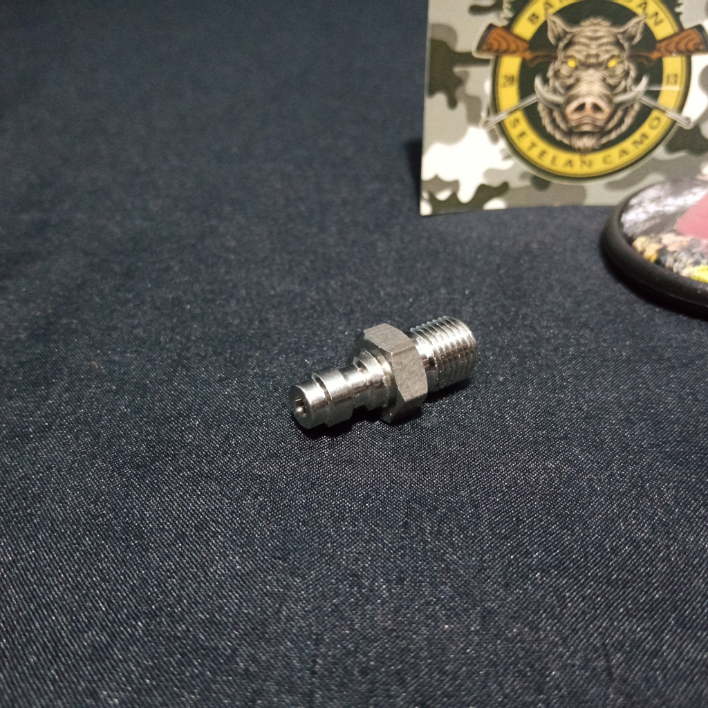 MINI KUPLER JANTAN IMPOR MODEL DRAT LUAR BAHAN STAINLESS 304 (SC2159)