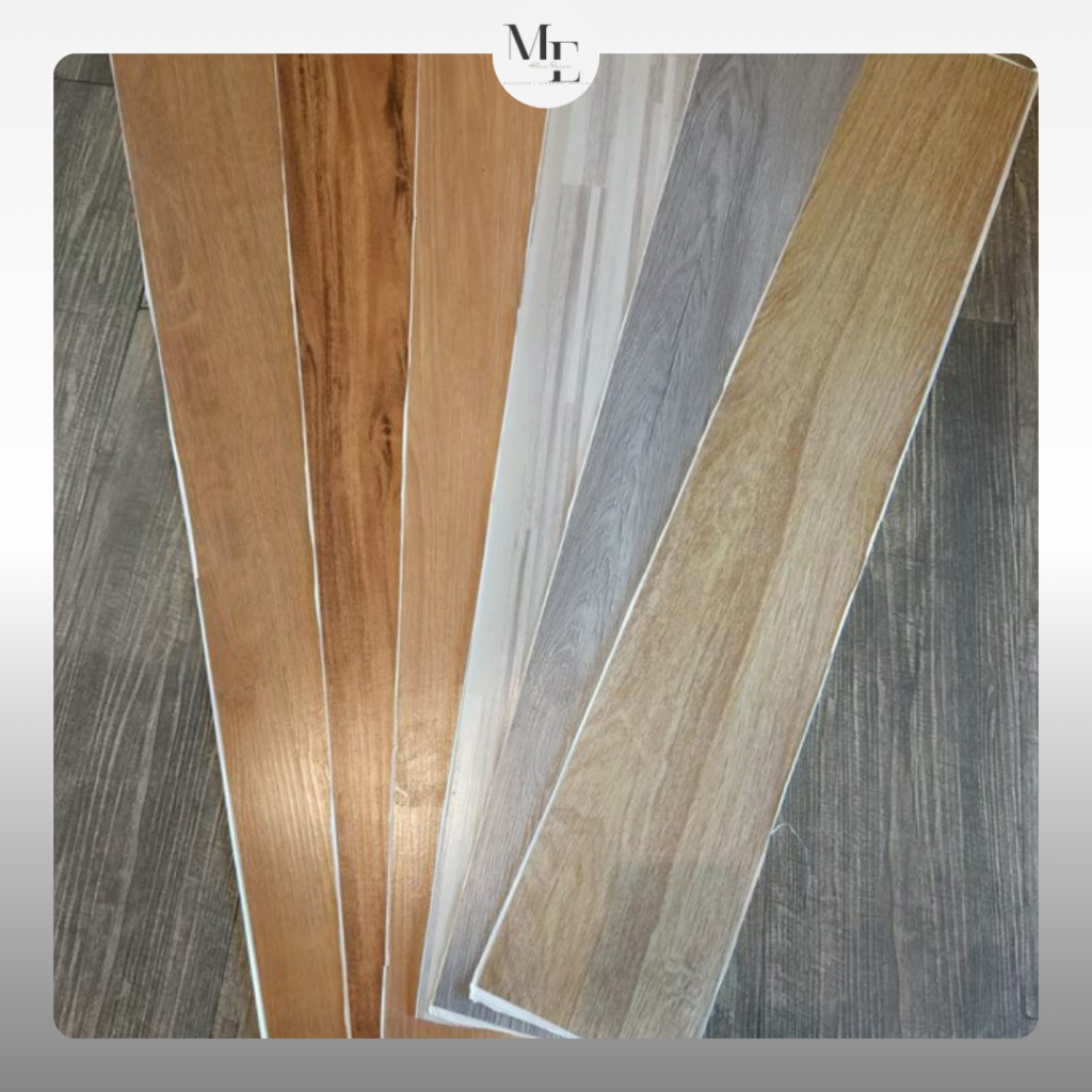 Parket Sticker Vinyl Lantai Motif Kayu 91,4cm x 15,2cm Sudah Ada Perekat