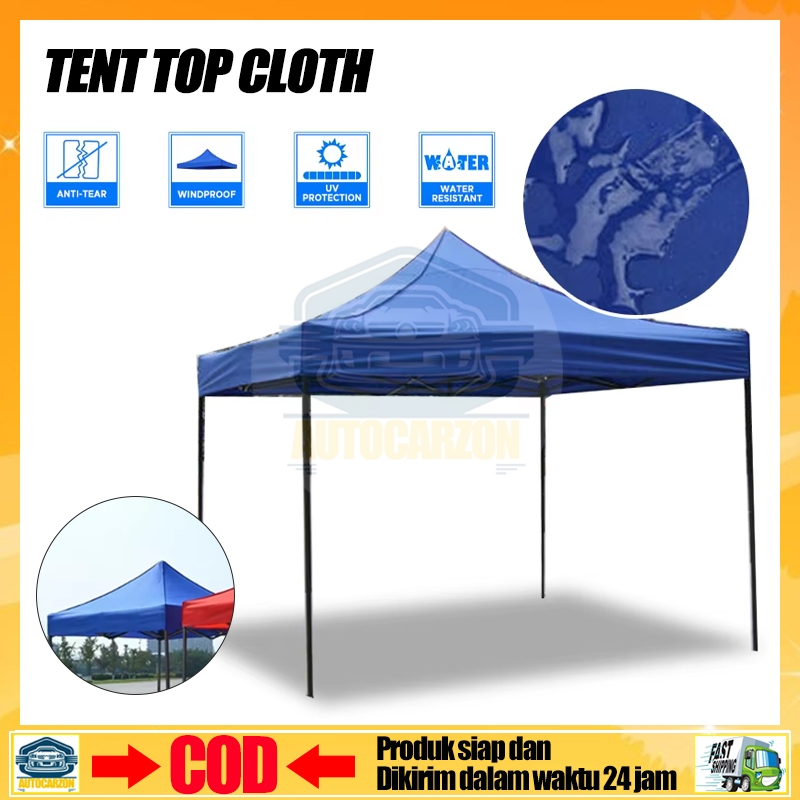 Kain Terpal Atap Cover Tenda Polyester Import Lipat 2x2 Murah 420D Anti Air / Panas