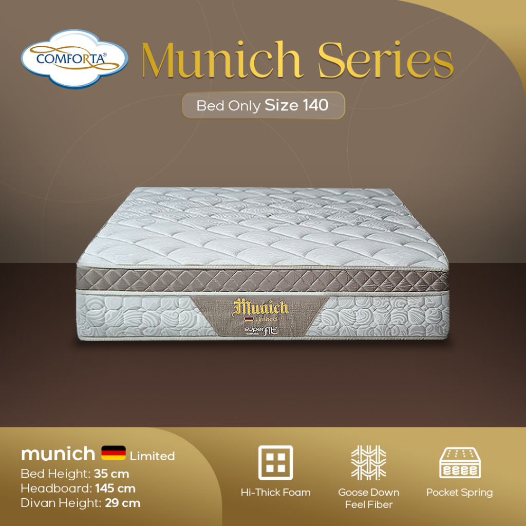 Citra Furniture Spring Bed Comforta 140 x 200 Munich Series | Springbed Pocket Spring
