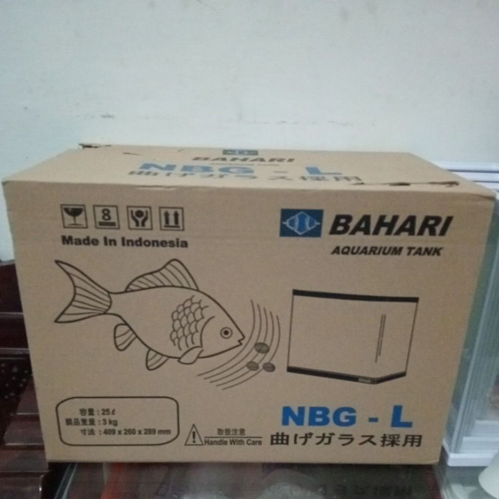 Bahari NBG L Aquarium lengkung 40cm