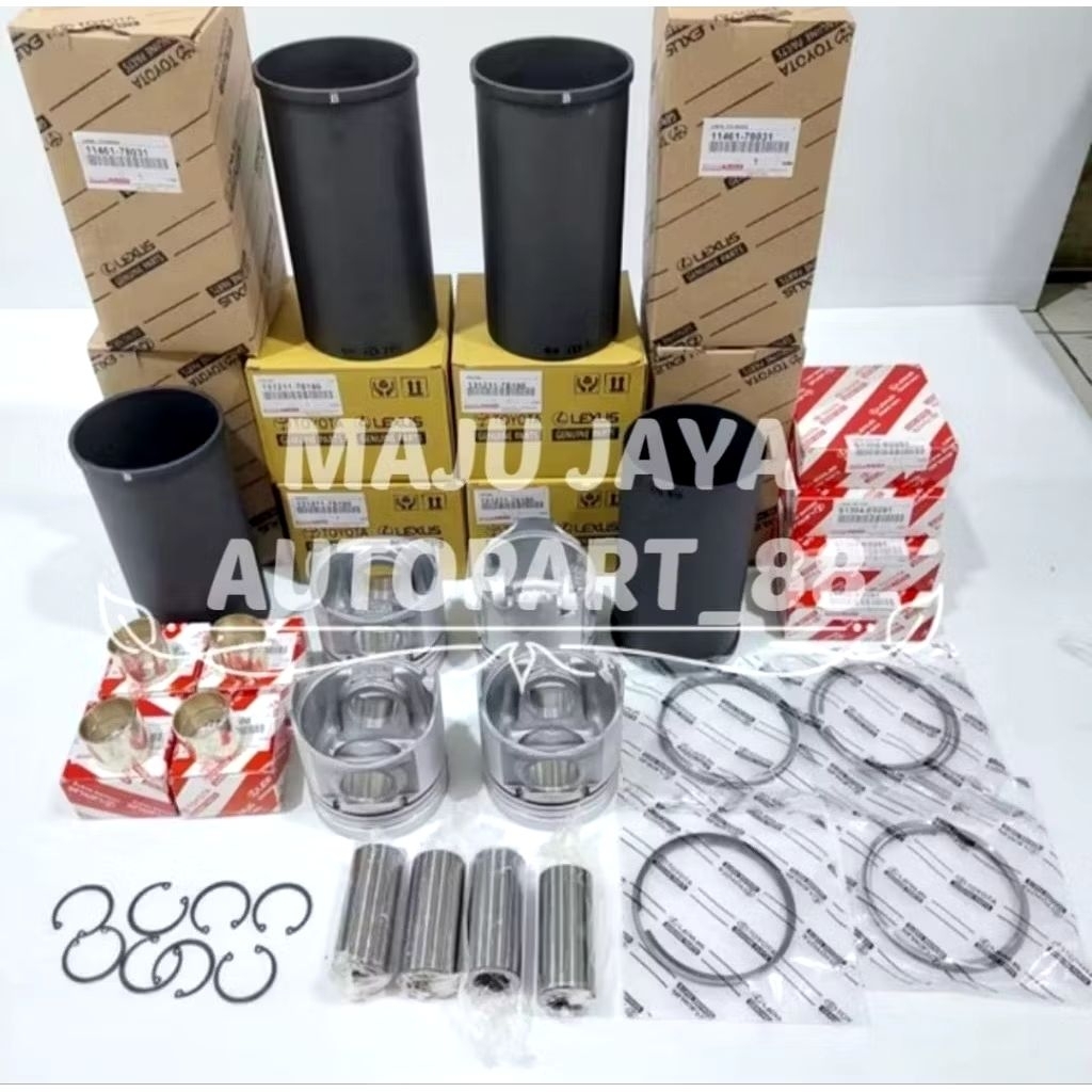 LINER SET FORING PISTON RING BUSHING DYNA DUTRO HT130 HT 130 KOMPLIT ORIGINAL