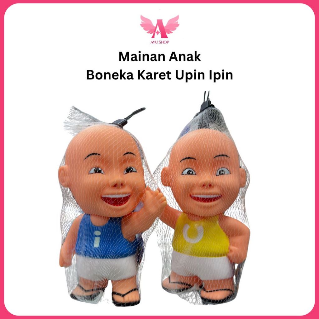 Mainan Boneka Karet Anak Upin Ipin