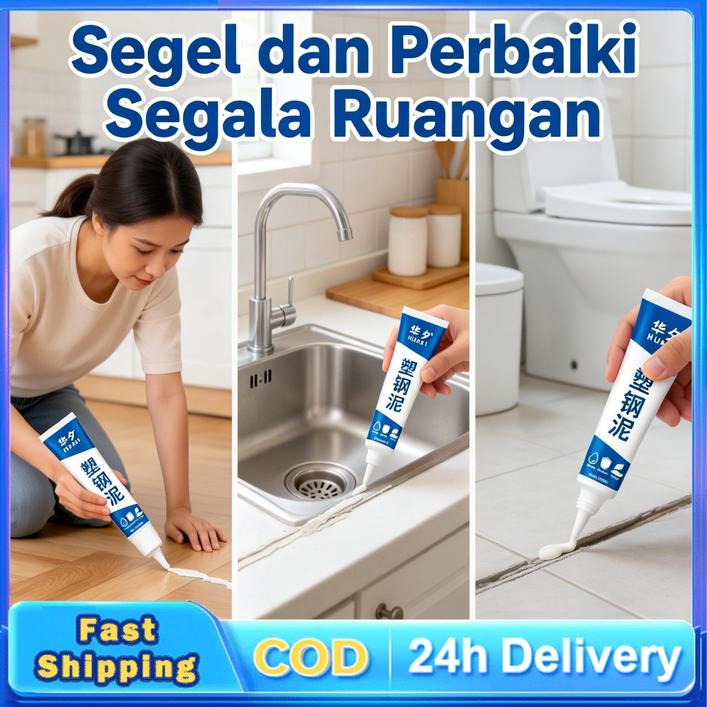Sealant Kloset Duduk Multifungsi Anti Air Anti Jamur Anti Bocor-Lem Nat Keramik Kamar Mandi Waterpro