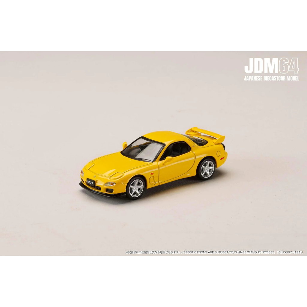 HOBBY JAPAN JDM64 MAZDA RX-7 RX7 ( FD3S ) TYPE R BATHURST R - SUNBURST YELLOW