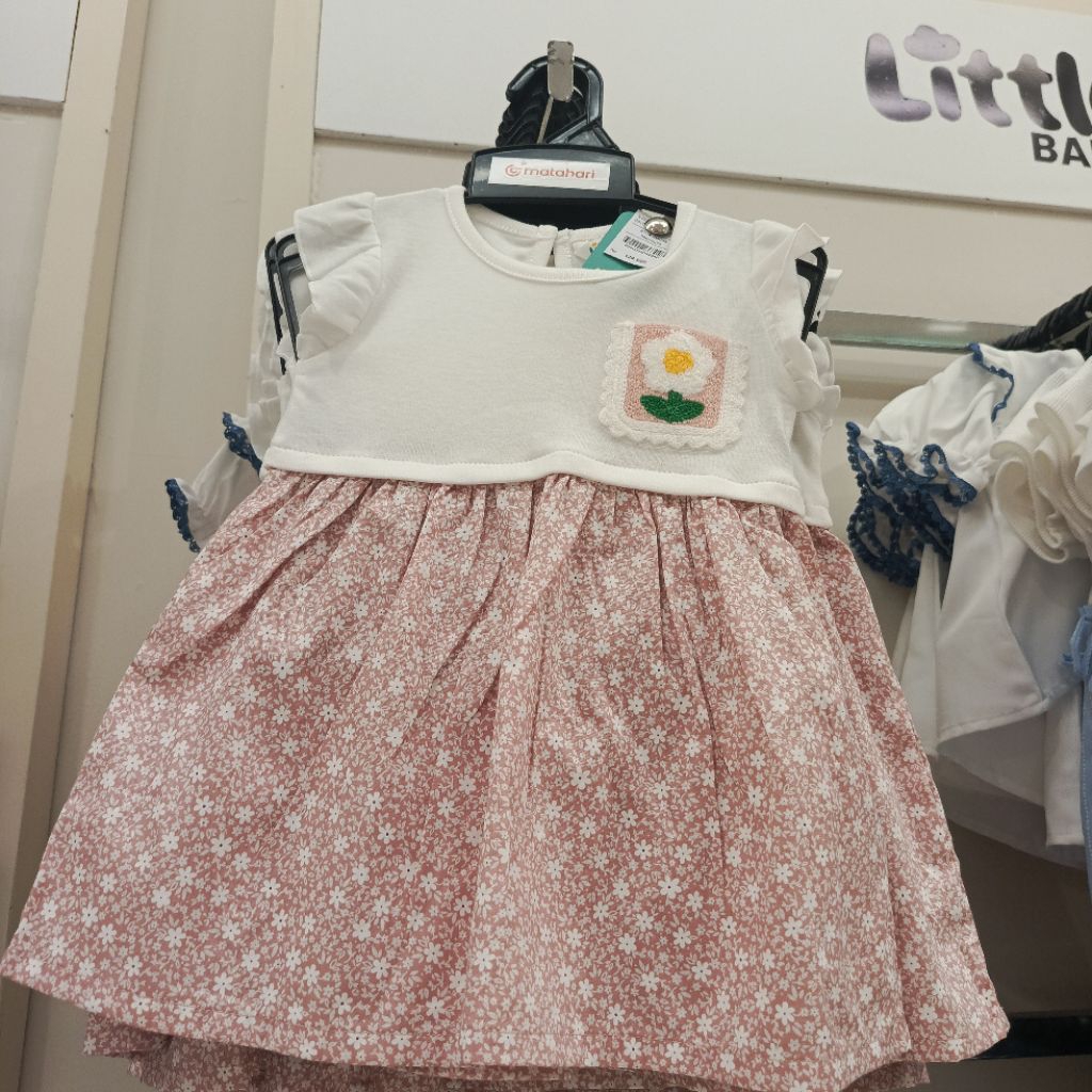 Little M Dress bayi perempuan Usia 0 - 36 Bulan