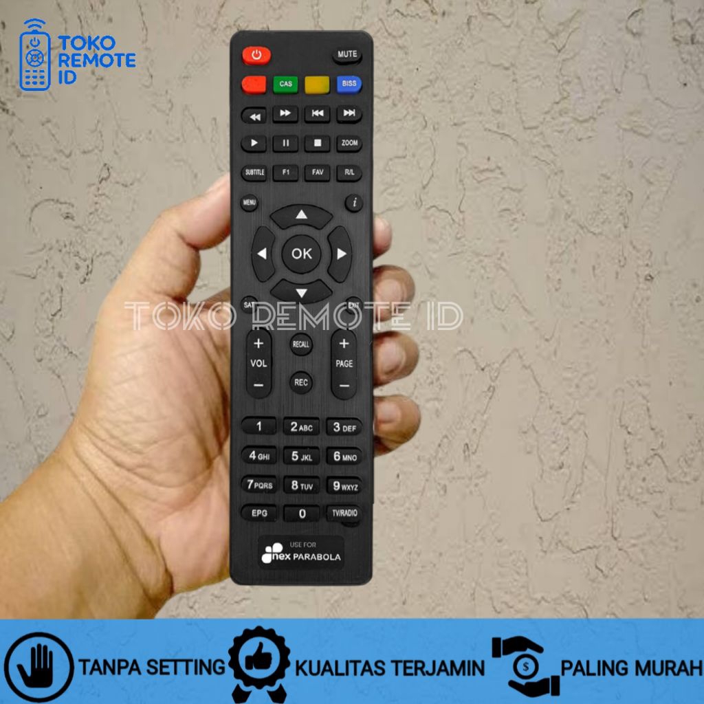 REMOTE NEX MOLA RECEIVER PARABOLA KUNING MERAH HIJAU GARUDA G1 G2