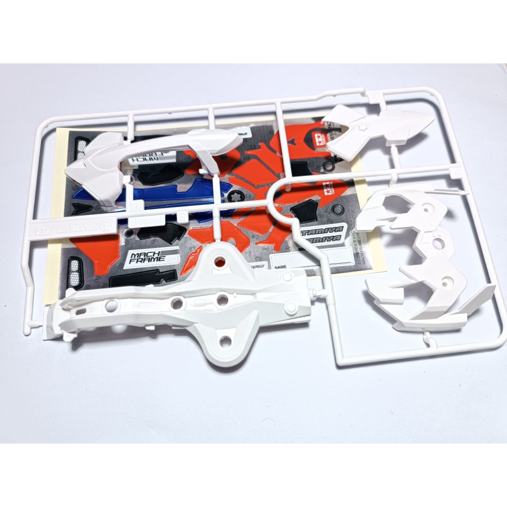 Body decal box mach frame fma chassis tamiya