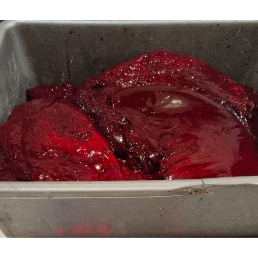 marus/darah sapi untuk campuran umpan lele