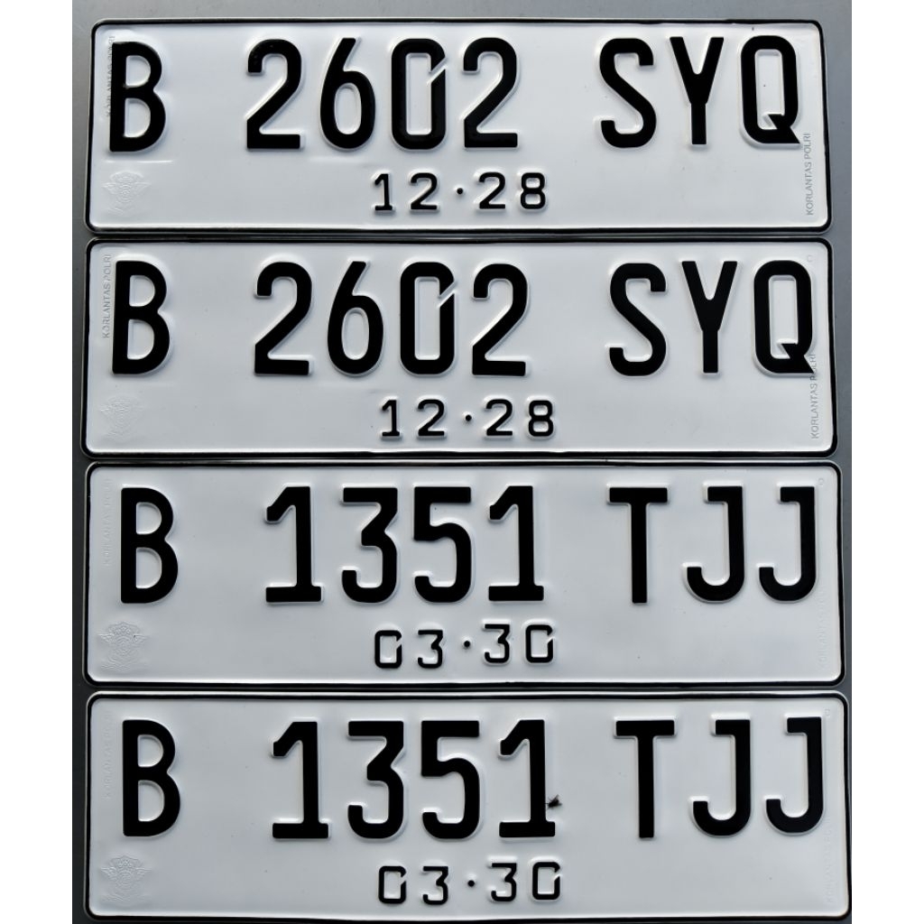 plat nomor mobil standar samsat