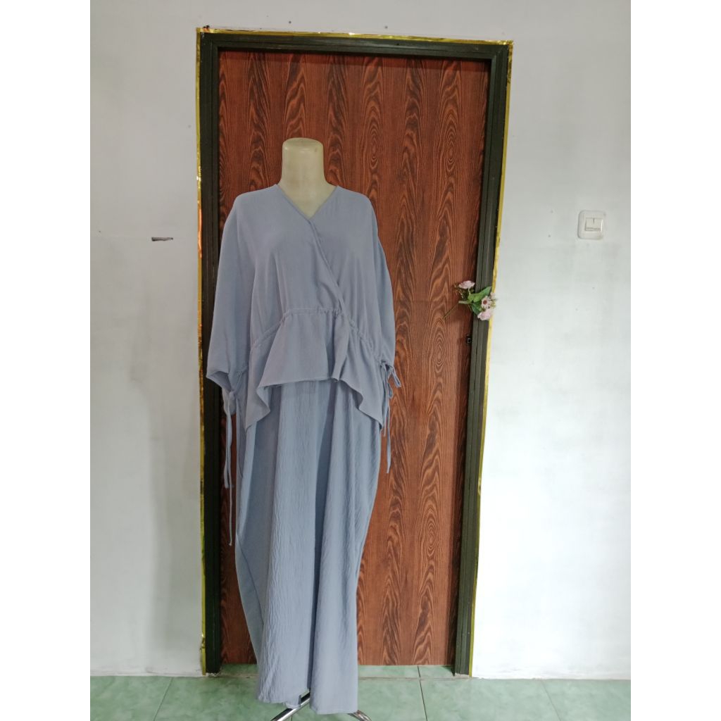 Gamis Blue Sky serut