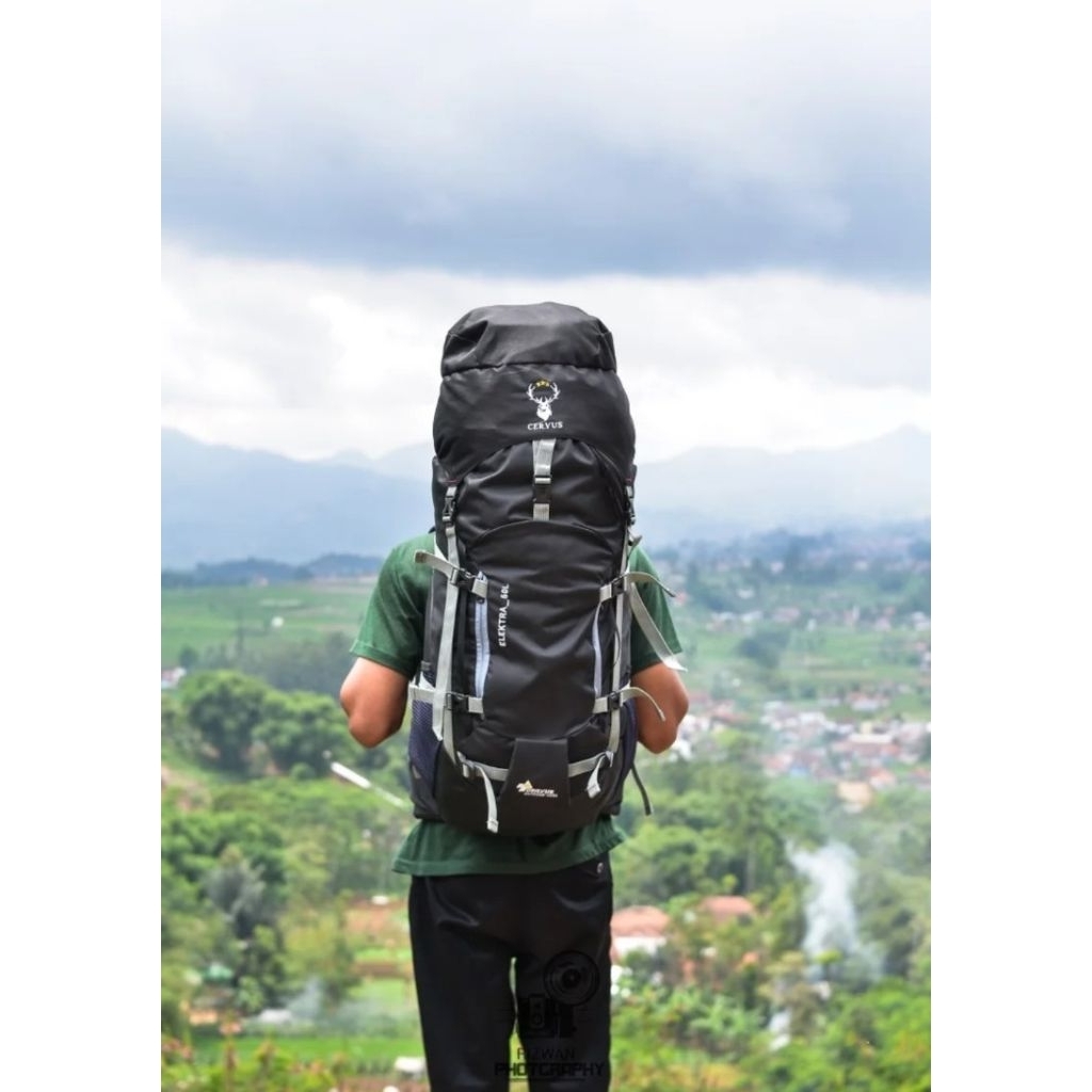 Tas Cervus Original Elektra 60 Liter Tas Carrier - Tas Outdoor - Gratis Raincover Bag Tas Hiking Tas