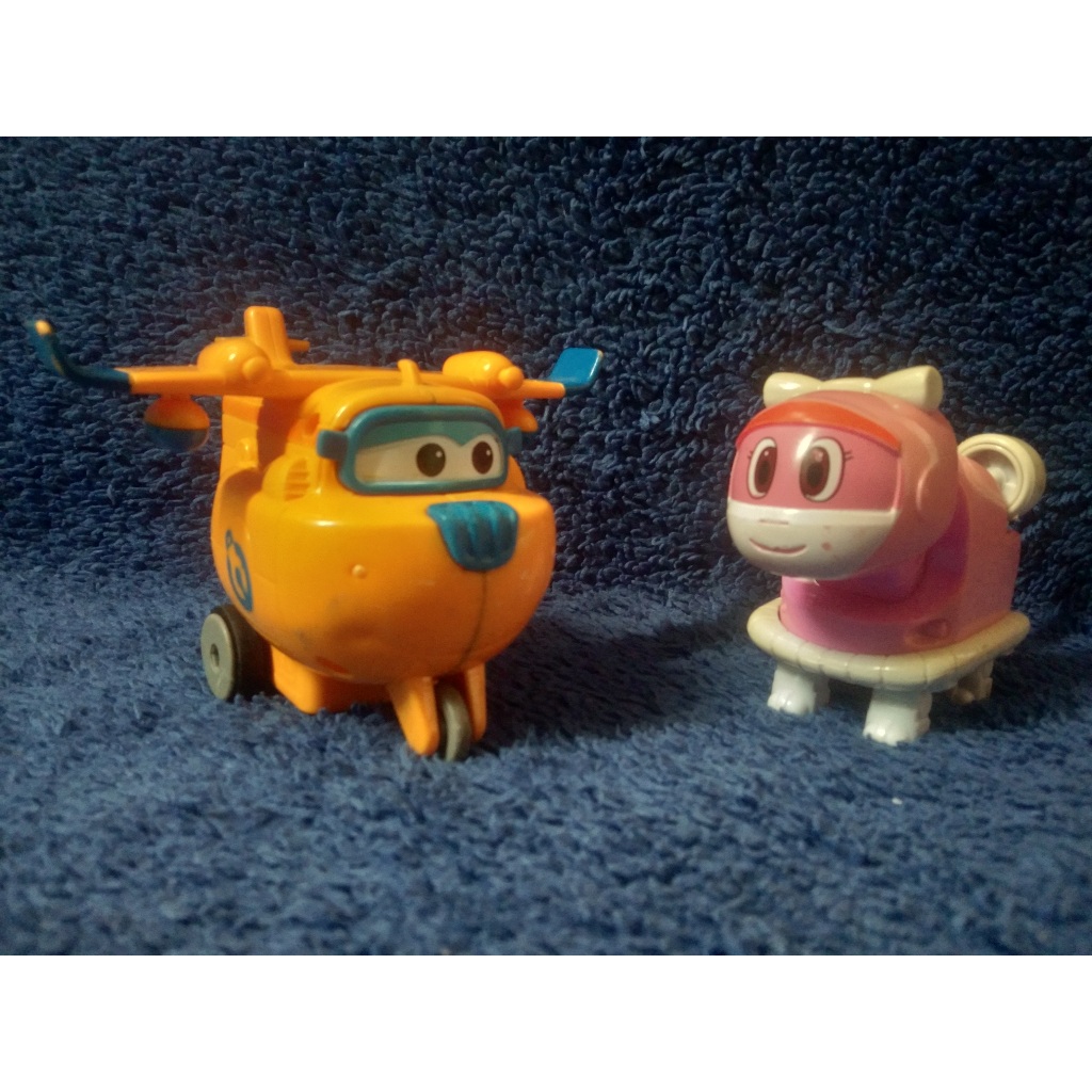 Mainan Super Wings Donnie Diecast Plane/Top Gear Robot Gogo Dino Mini Viki S3 Preloved