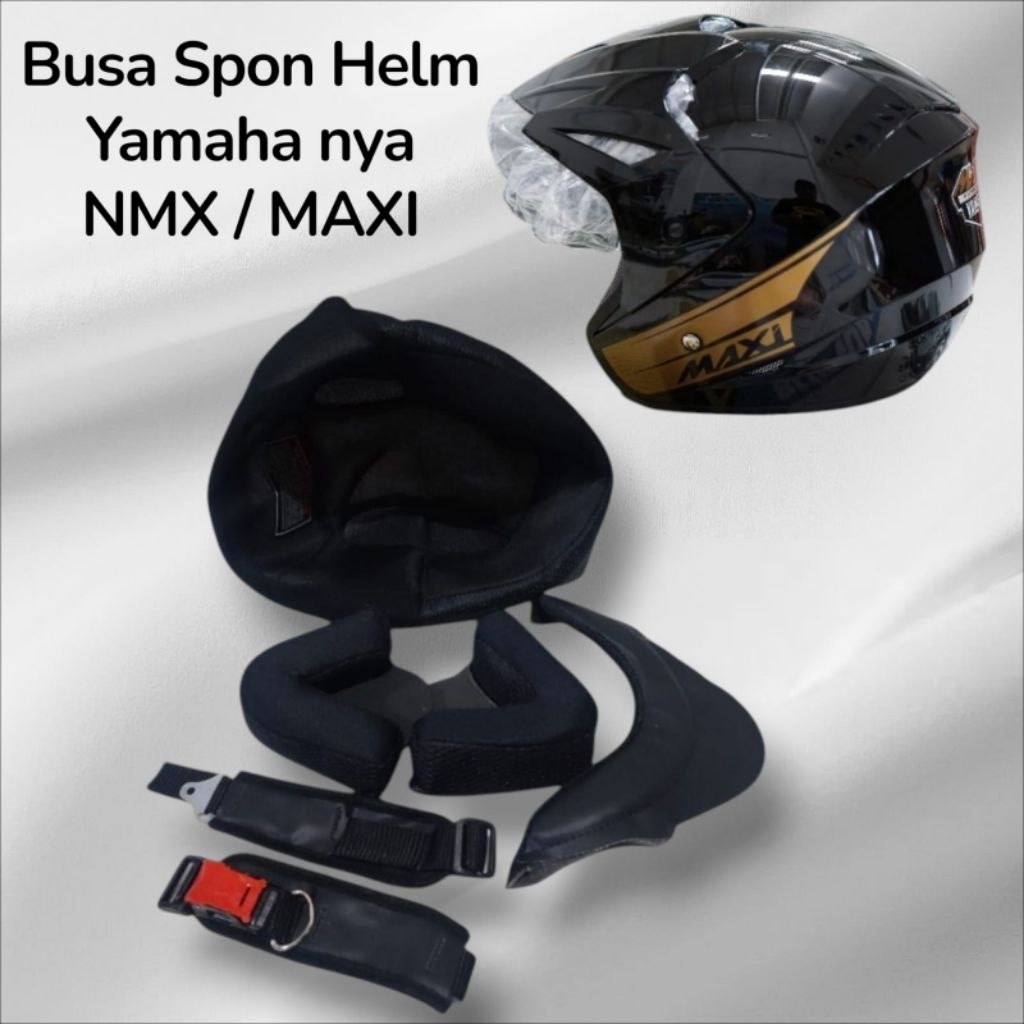 Busa Helm Spon Busa Fullset helm Yamaha Nmax / Maxi Komplit + Tali Helm