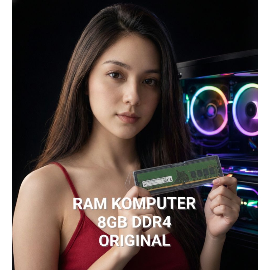 RAM PC MICRON DDR4 8GB PC2666 ORI RAM KOMPUTER DDR4 8GB LONGDIMM
