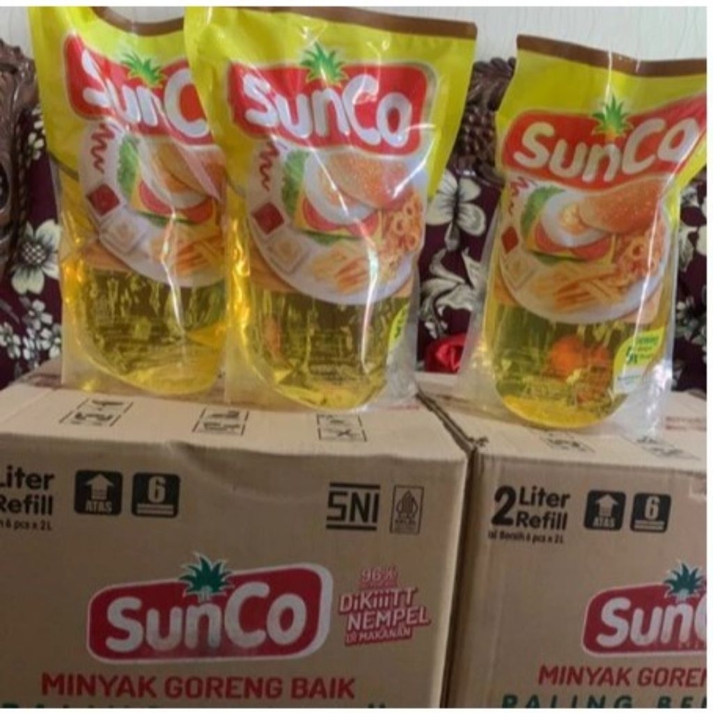 minyak goreng SunCo 2 liter x 3 promo hari ini