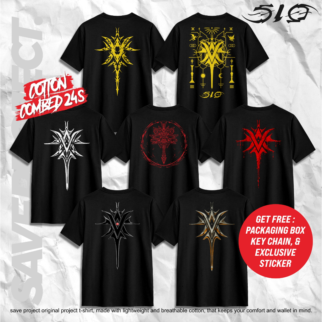 SAVE. Project | Kaos Band 510 "LOGO SERIES" | 510 Merch | T-Shirt Unisex 510 New | Kaos Distro Metal