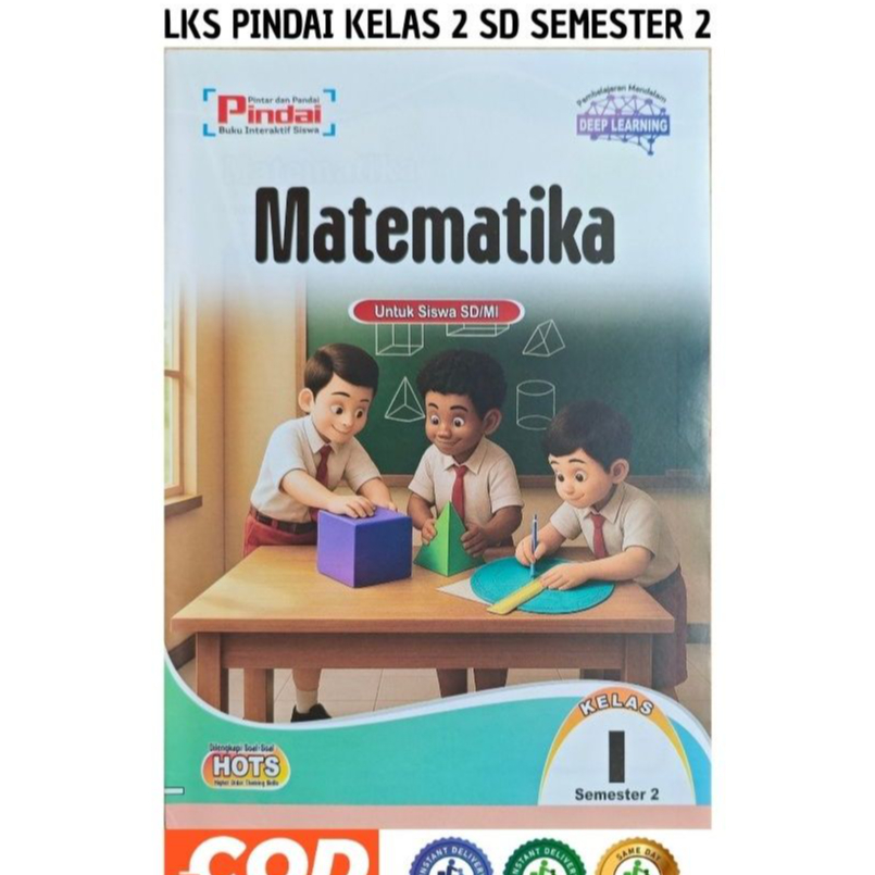 Lks Pindai Matematika Kelas 1 SD/MI Smt 2 Kurmer   Murah