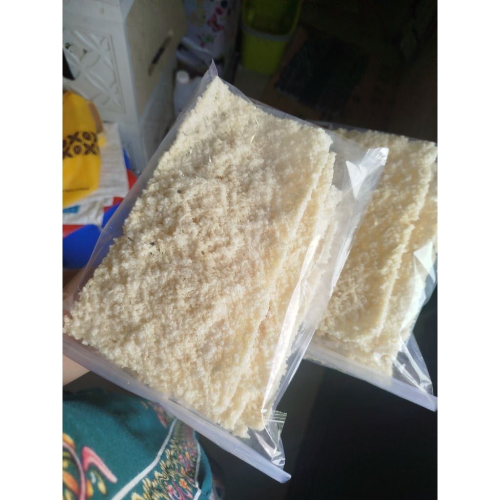 KRUPUK puli gendar MATANG1000gr khas madiun paking+buble  kardus