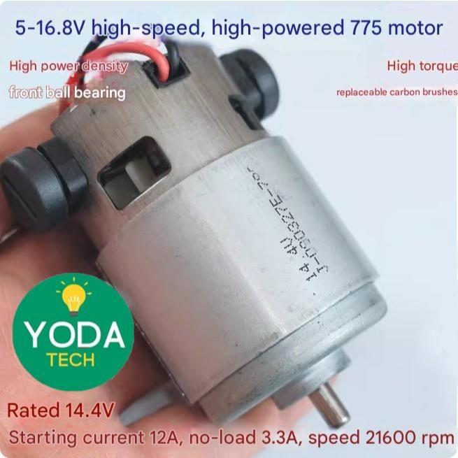 Dinamo Motor DC 775 High Speed High Torque Ball Bearing / Motor Bor Gerinda (775BX)