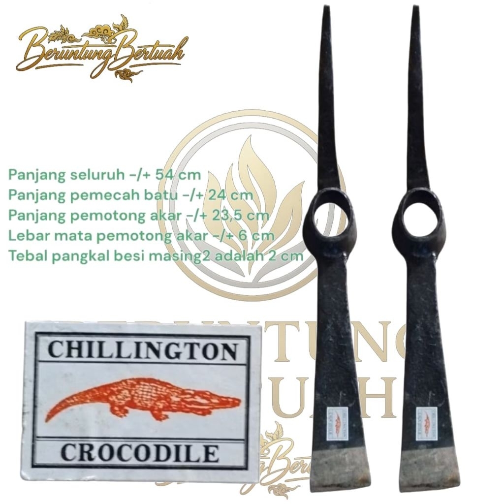 gancu besi blencong merk cap crocodile hitam 54cm