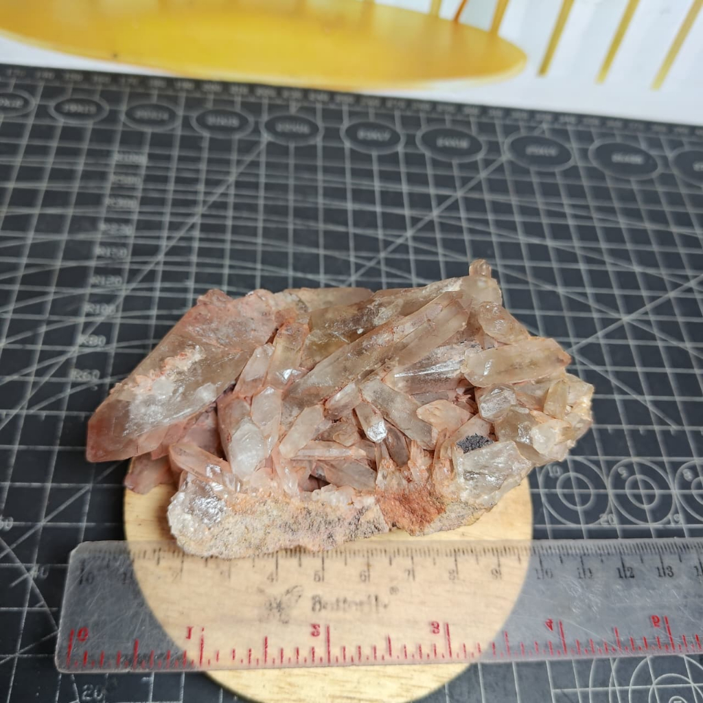 Batu Natural Red Quartz Crystal Cluster (2)