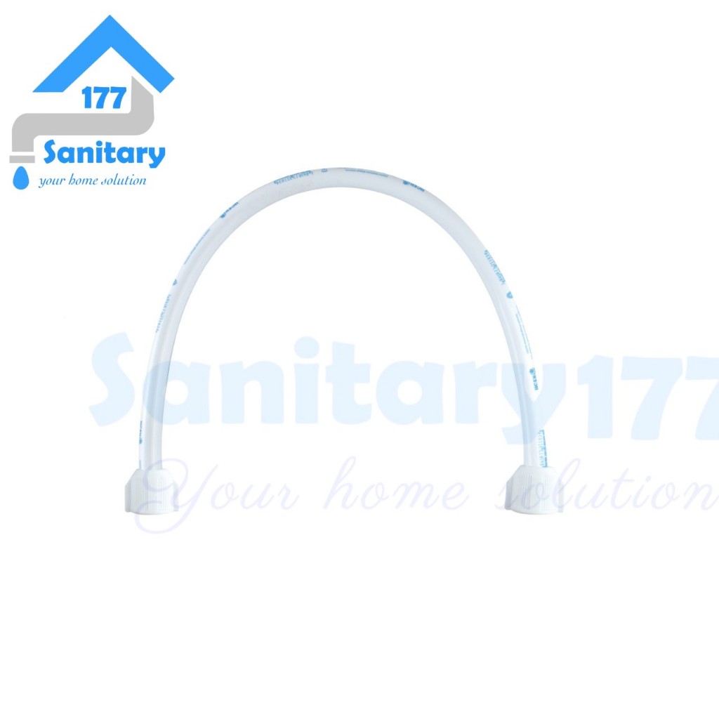 Fleksibel Putih 40cm plastik -selang sambungan kloset closet wastafel cuci piring sink ke stop kran 