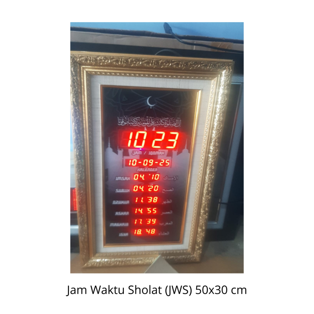 Jam Waktu Sholat LED | Jam Masjid