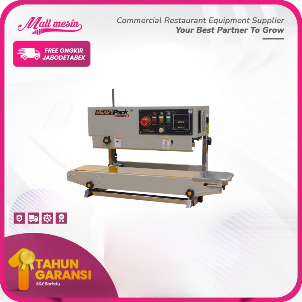Continuous Band Sealer HEAVYPACK FR-800PV Vertical | Official Distributor