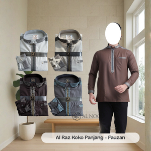 Baju Koko | Al Raz Koko Kombinasi Premium Katun - Pusat Grosir Al Noor