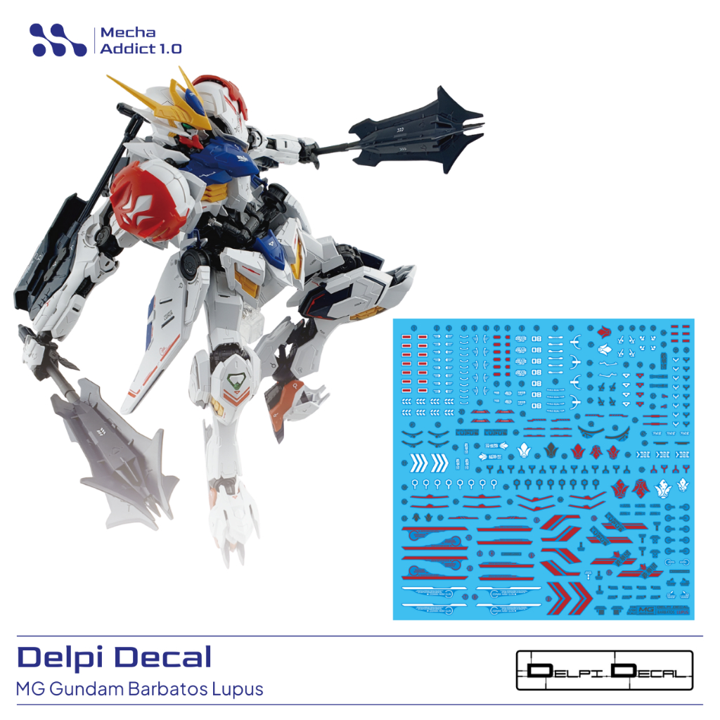 Water Slide Decal MG Gundam Barbatos Lupus by DELPI