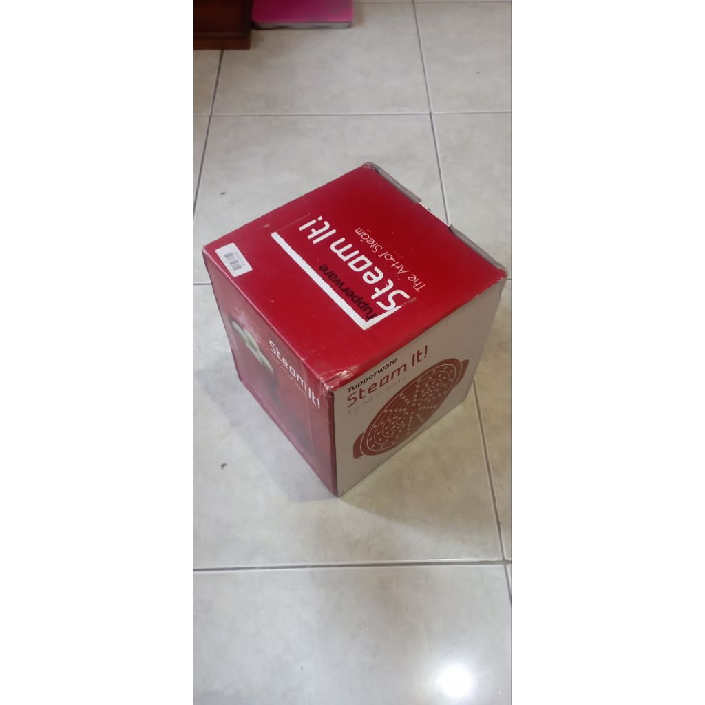 Steam it Original Tupperware 3 susun (Merah)