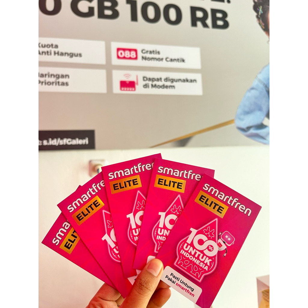 Kartu Perdana Smartfren Elite Pascabayar 100GB Gratis Nomor Cantik 1 Juta