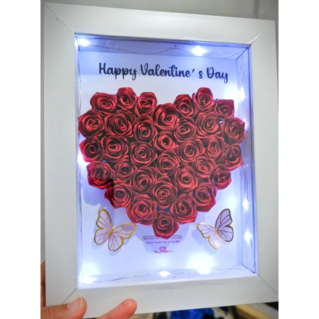 Frame 3D | Flower in Frame | Scrapbook 6R | kado valentine | kado wisuda