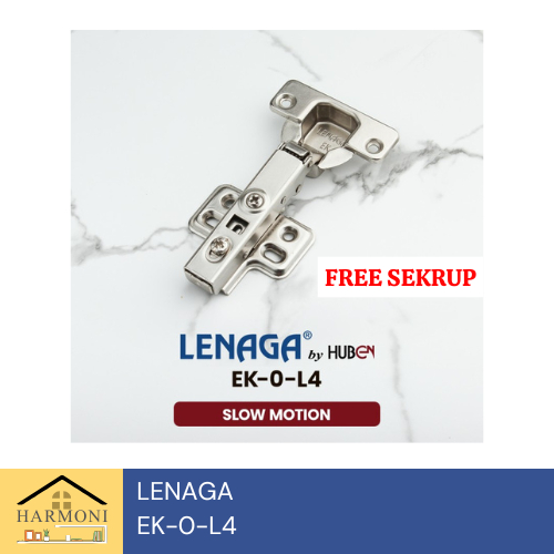 LENAGA Engsel Sendok Slow Motion Klip-On Soft Close