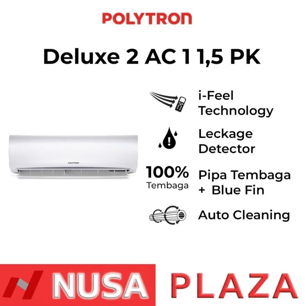 [MEDAN] AC POLYTRON 1.5 PK NEW 2021 R32 PAC-12VH ANTI KARAT + SELF CLEANING