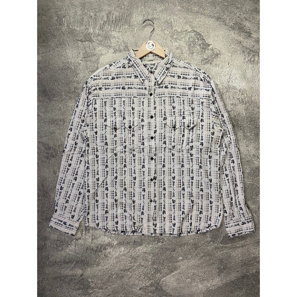 kemeja SCULLY skull vintage second