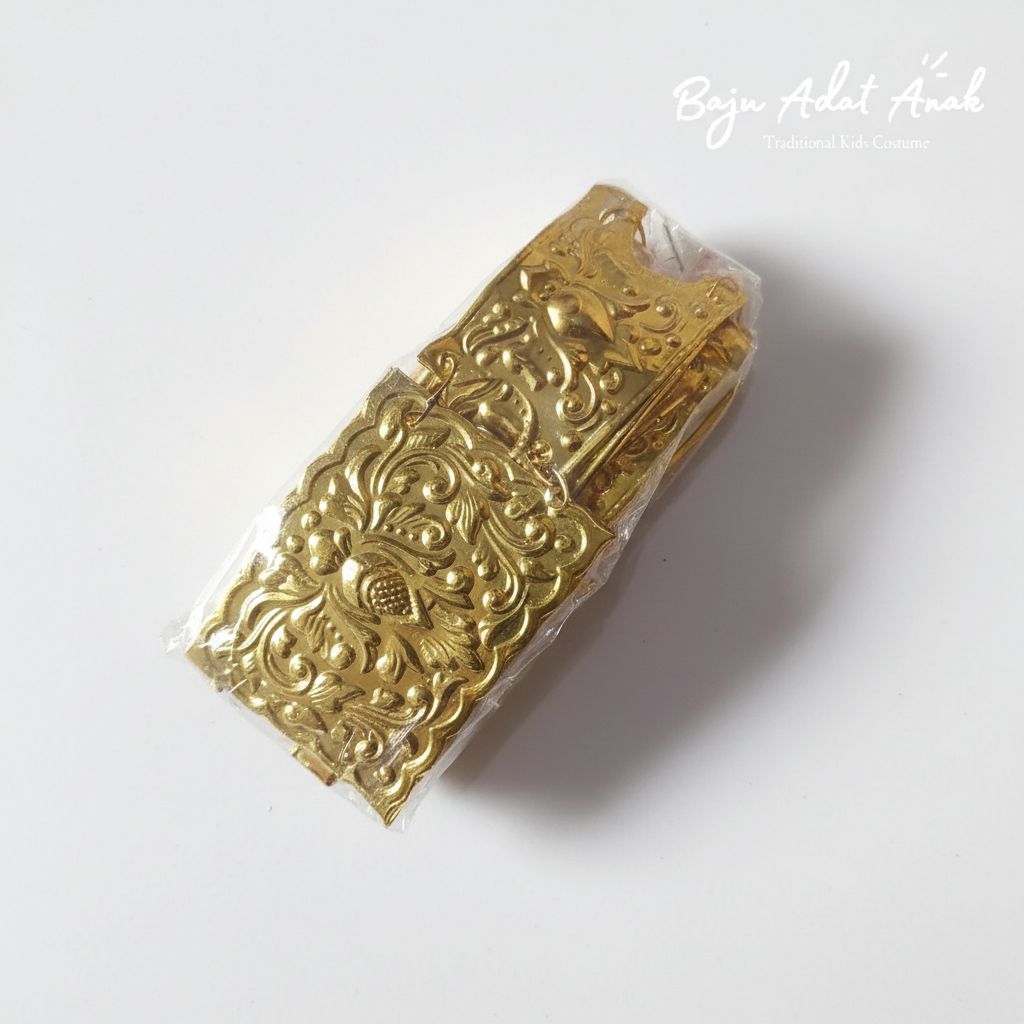Sabuk emas anak assesoris baju adat jawa asesoris tari (pending)